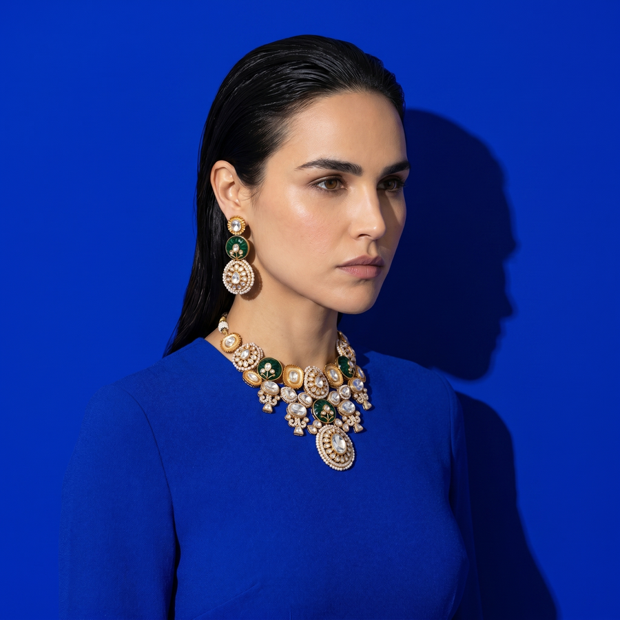 Eshani Polki Necklace Set