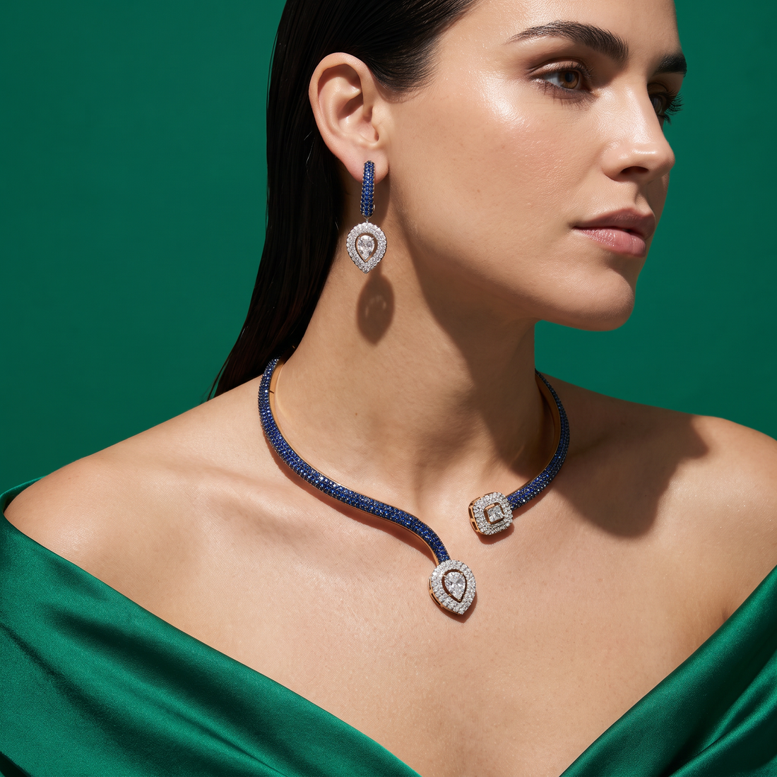 Evelyn Midnight Necklace Set