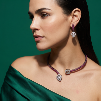 Evelyn Midnight Necklace Set