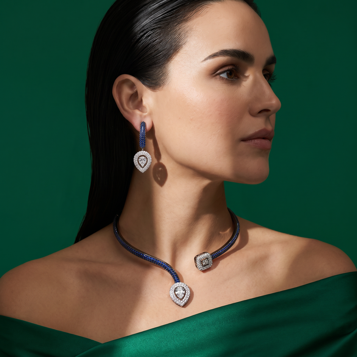 Evelyn Midnight Necklace Set