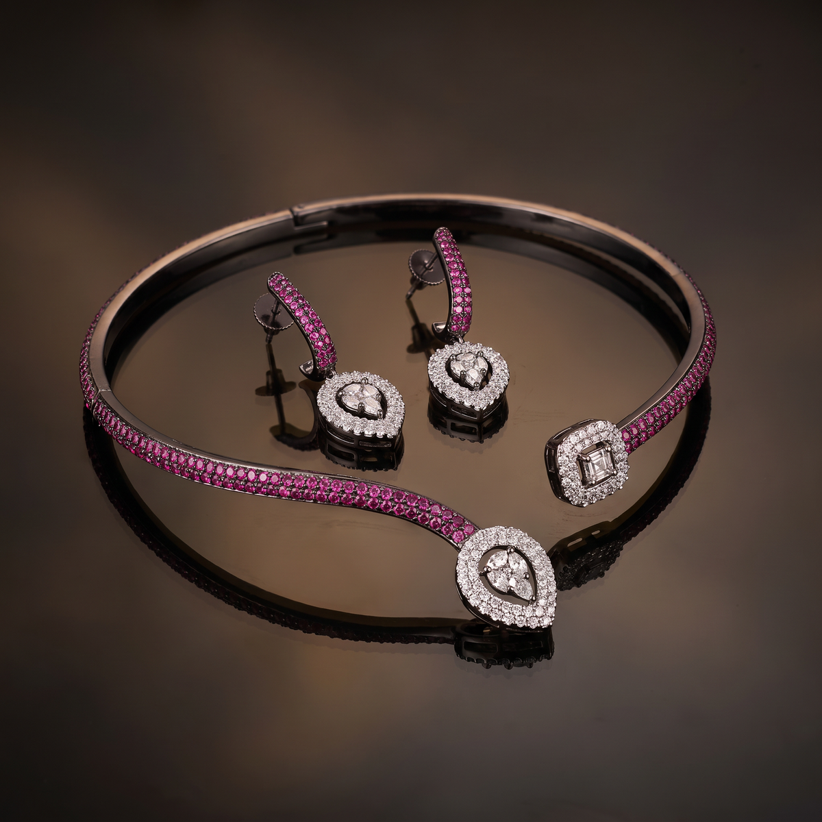 Evelyn Midnight Necklace Set