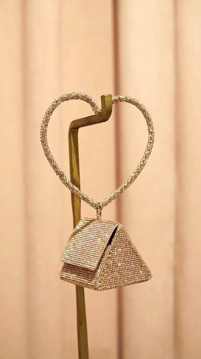 Nano Charm Bag with Crystal Handle - Ozel