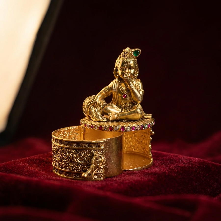 Gulnaar Brass Keepsake Box