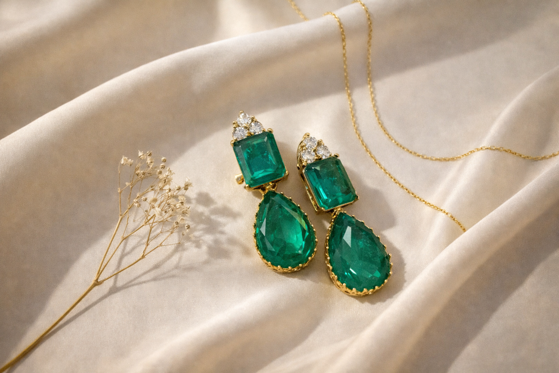 VERDE DUO Drop Earrings