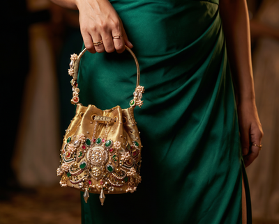 Imperial Blossom Bucket Bag