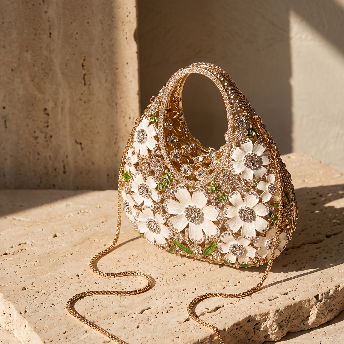 The Jardin Jewel Bag - Green