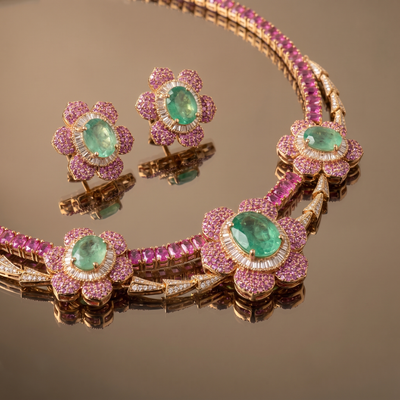 Kalindi Blossom Necklace Set