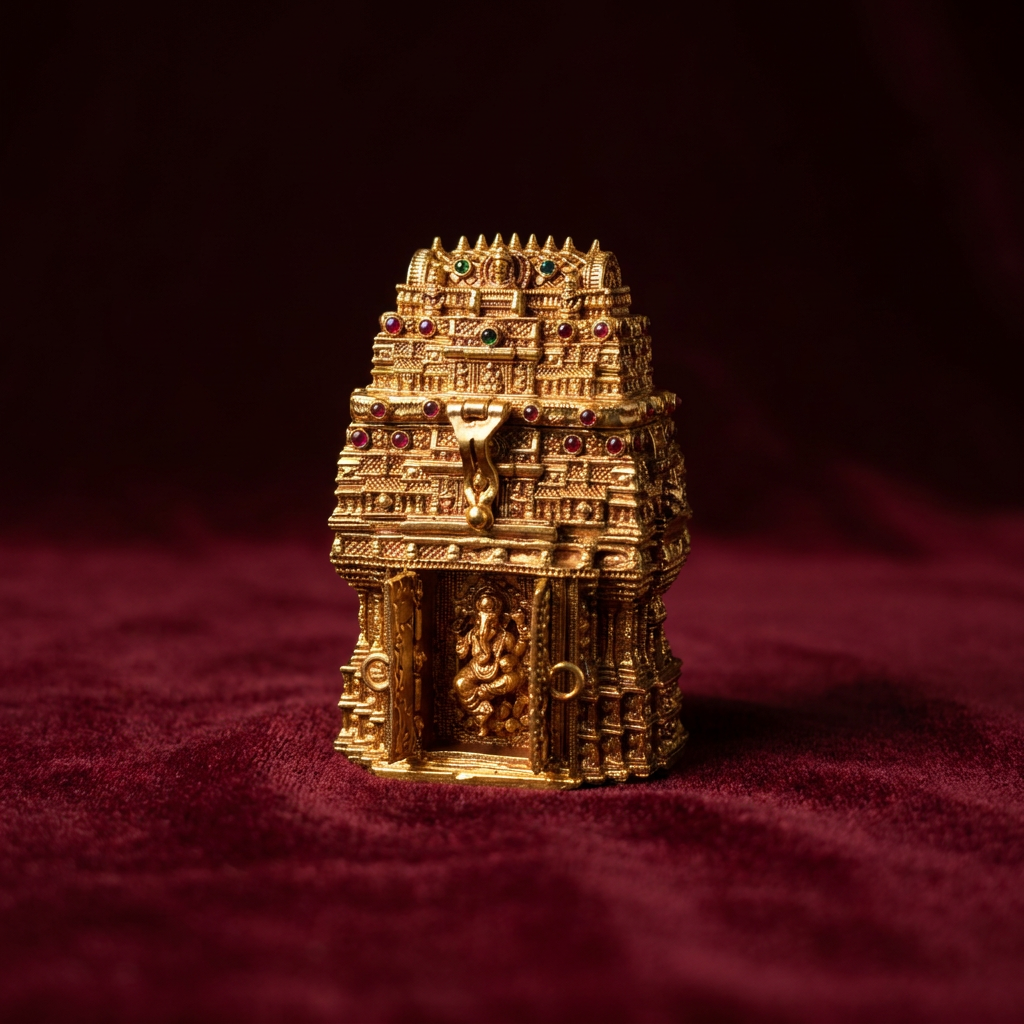 Kangana Brass Keepsake Box