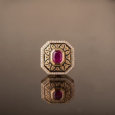 Kiara Ruby Heritage Studs