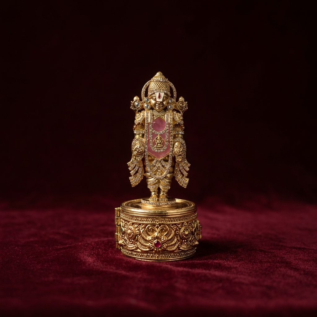 Kumudini Brass Keepsake Box