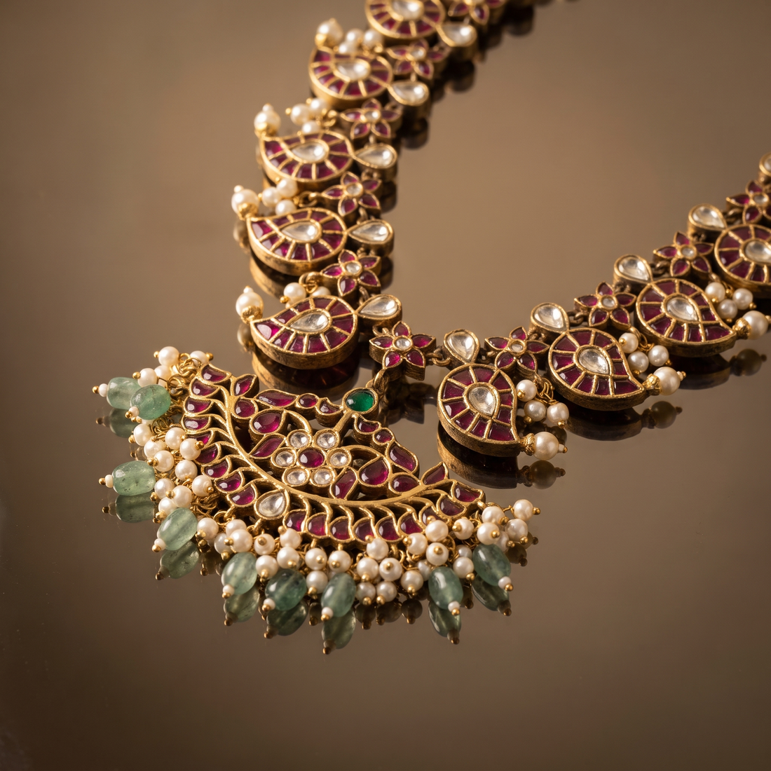 Kusumavali Reversible Necklace with Bangles