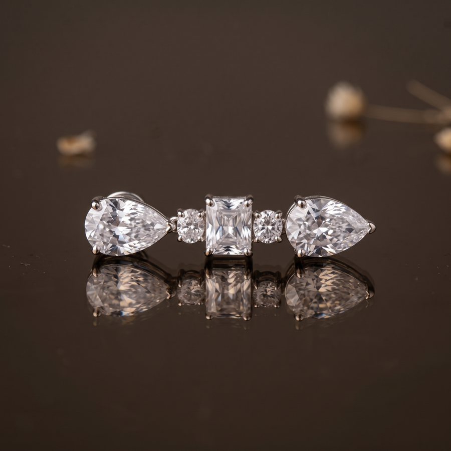 Liora Crystal Drop Earrings