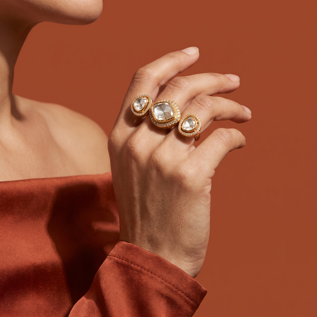 Luminous Trio Ring