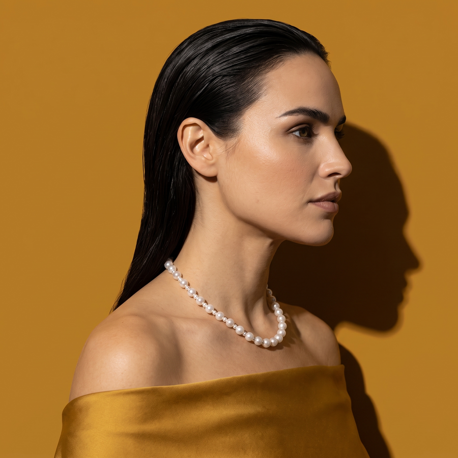 Luna Classic Swarovski Alternate Pearl Necklace