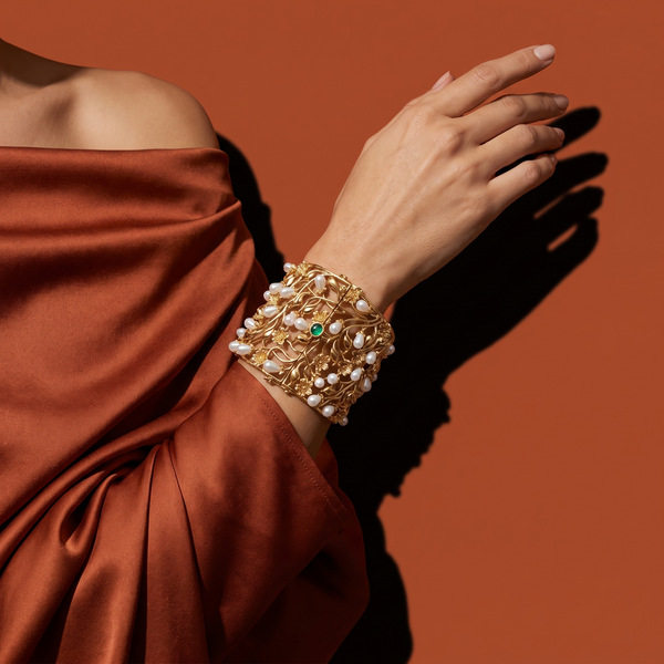 Manya Pearl Bloom Cuff