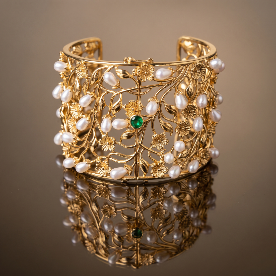 Manya Pearl Bloom Cuff