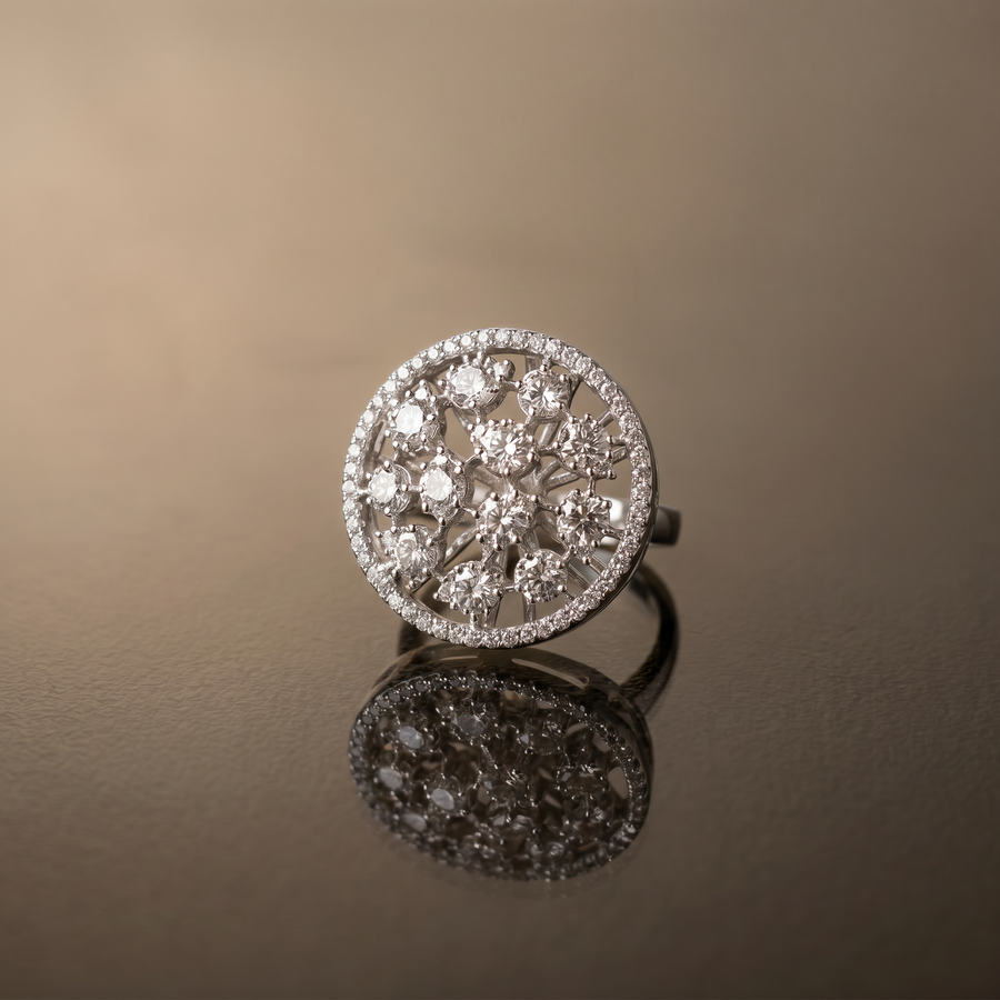 Mehrielle Crystal Bloom Ring