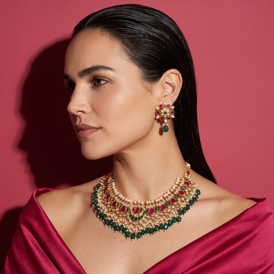 Mohana Polki Jewellery Set