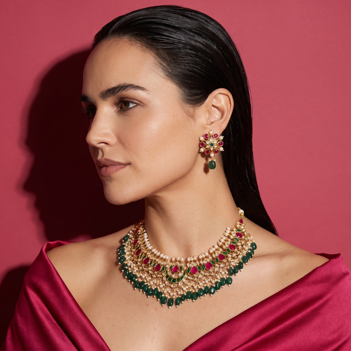 Mohana Polki Jewellery Set