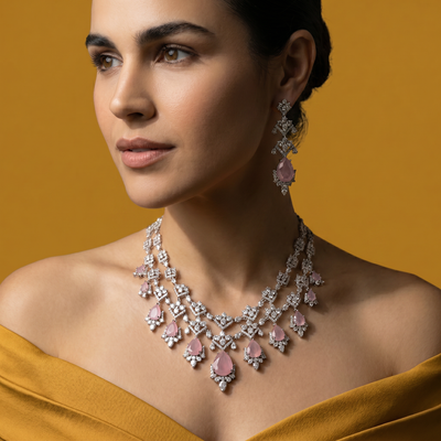 Monalisa Pink Necklace Set
