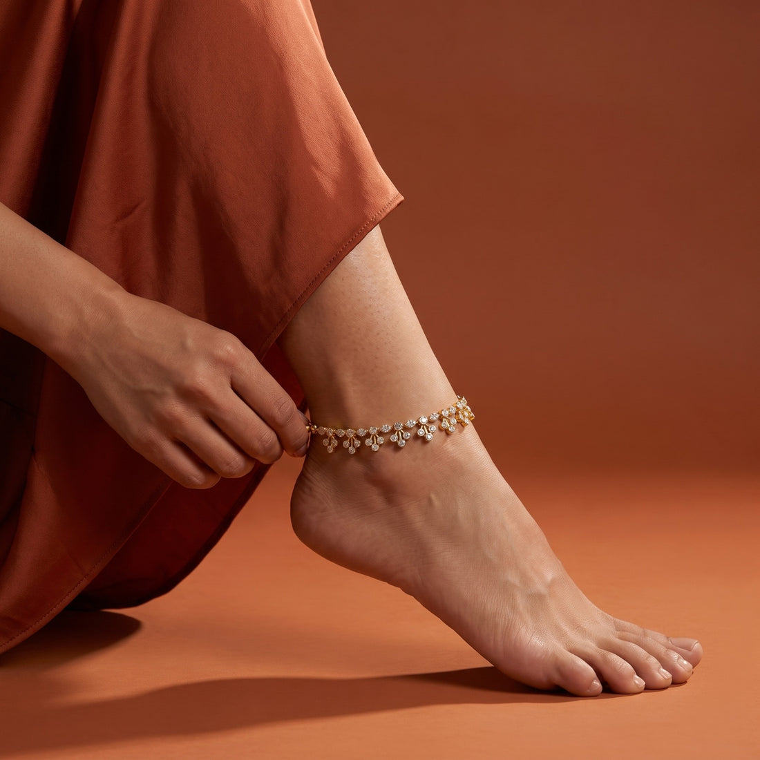 Nirvaanika Crystal Anklet