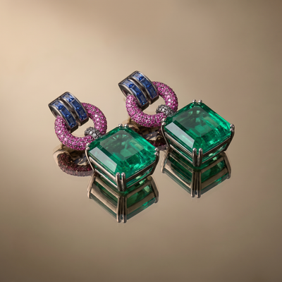 Nyzara Emerald Orbit Drops