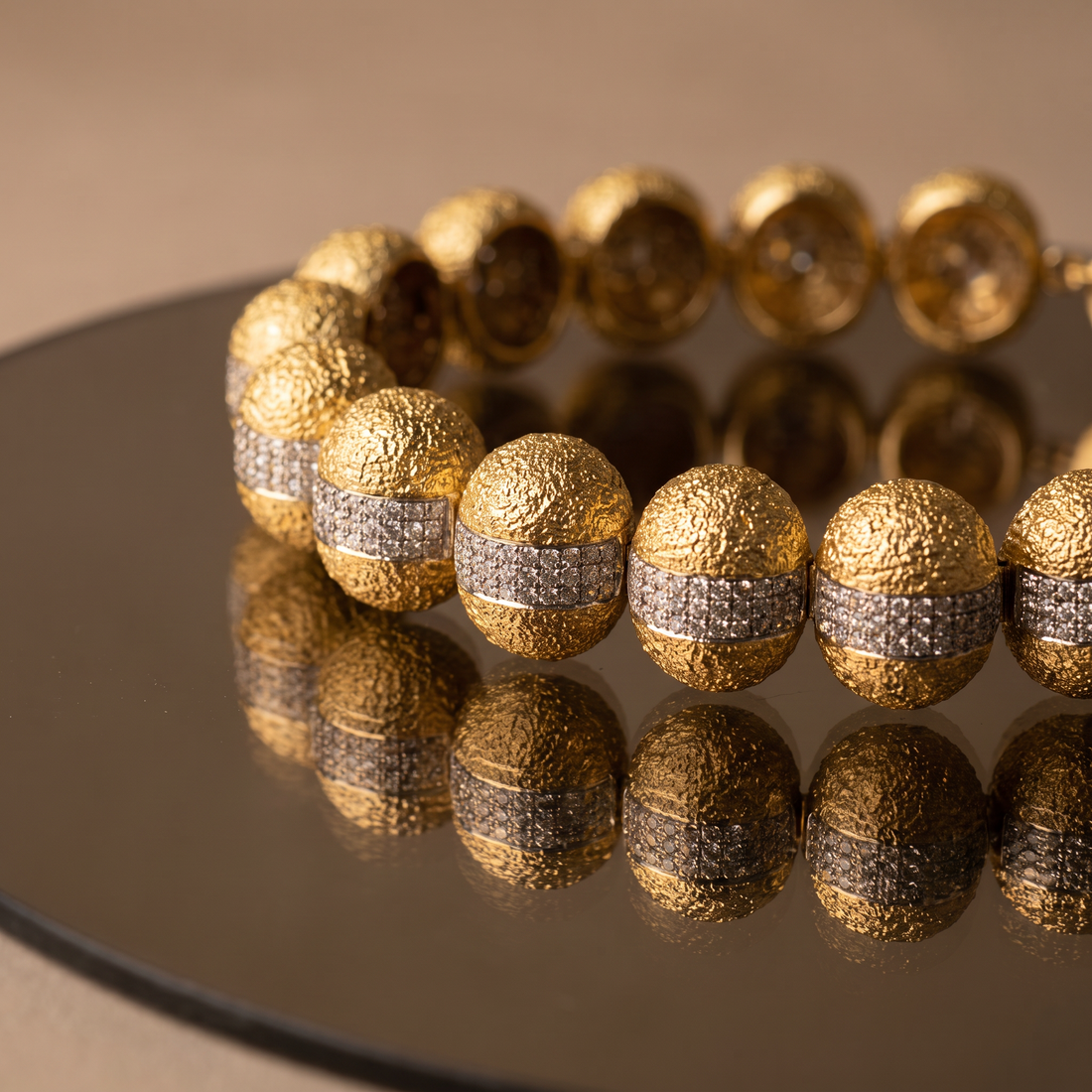 Choco Ornet Gold Necklace