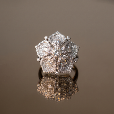 Pravya Diamond Blossom Ring