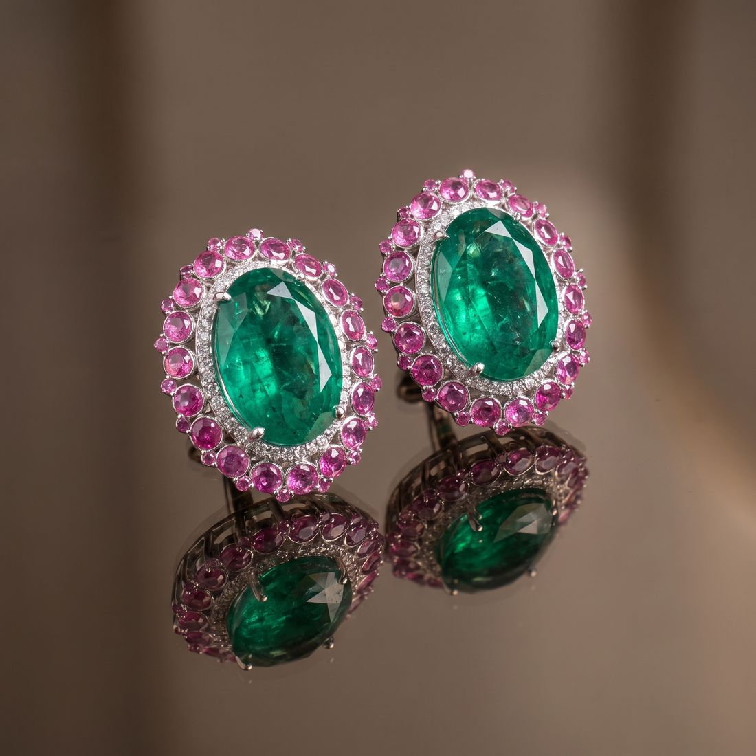 Radiance Oval Statement Earrings