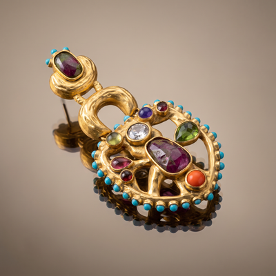 Rangsaaz Multicolour Statement Earrings