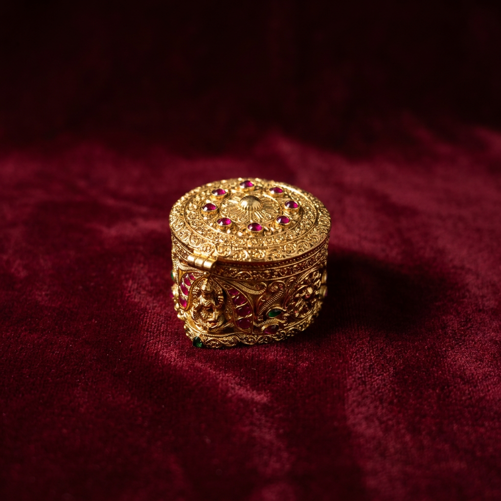 Ruchira Brass Keepsake Box