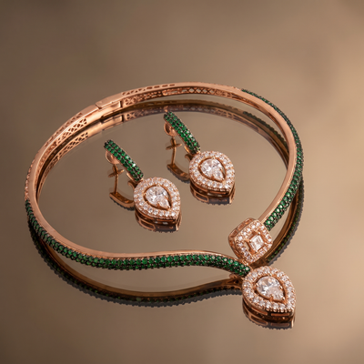 Ruhani Crystal Necklace Set