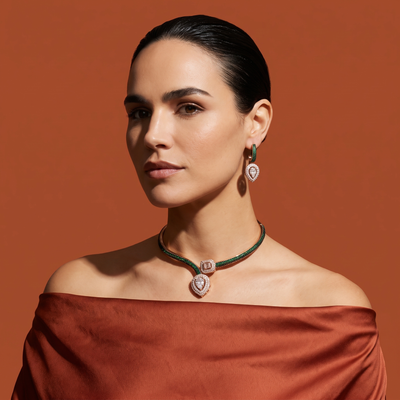 Ruhani Crystal Necklace Set
