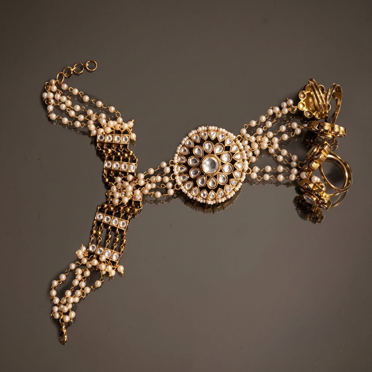 Ruhani Gulmohar HaathPhool Hand Harness
