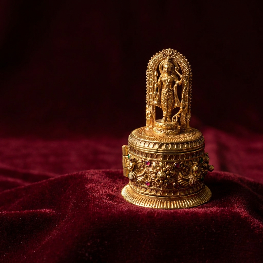 Saanjh Brass Keepsake Box