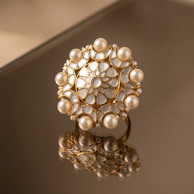 Saanvika Pearl Radiance Ring