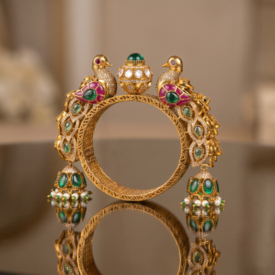 Saira Peacock Kundan Bracelet