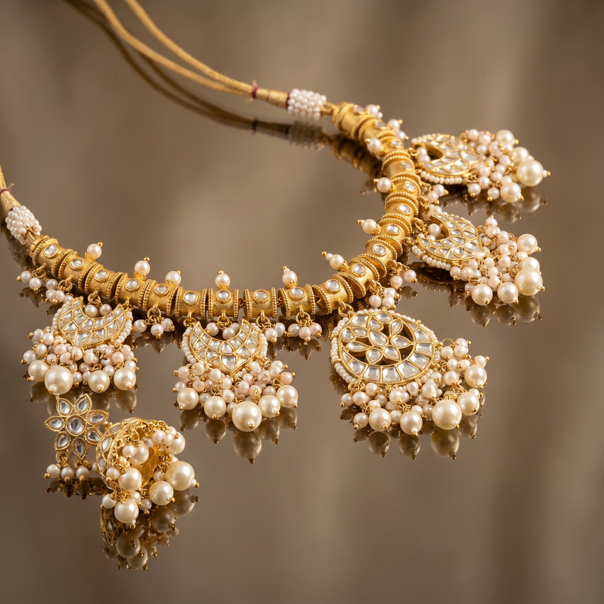 Shruti Kundan Pearl Necklace