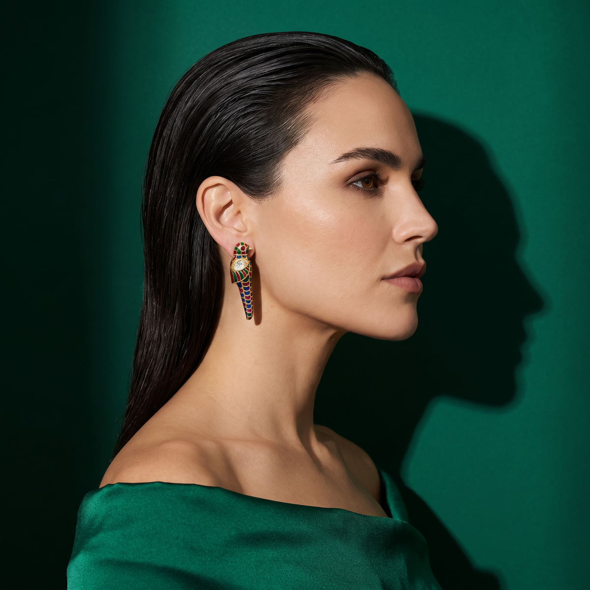 Satrangi Parrot Earrings