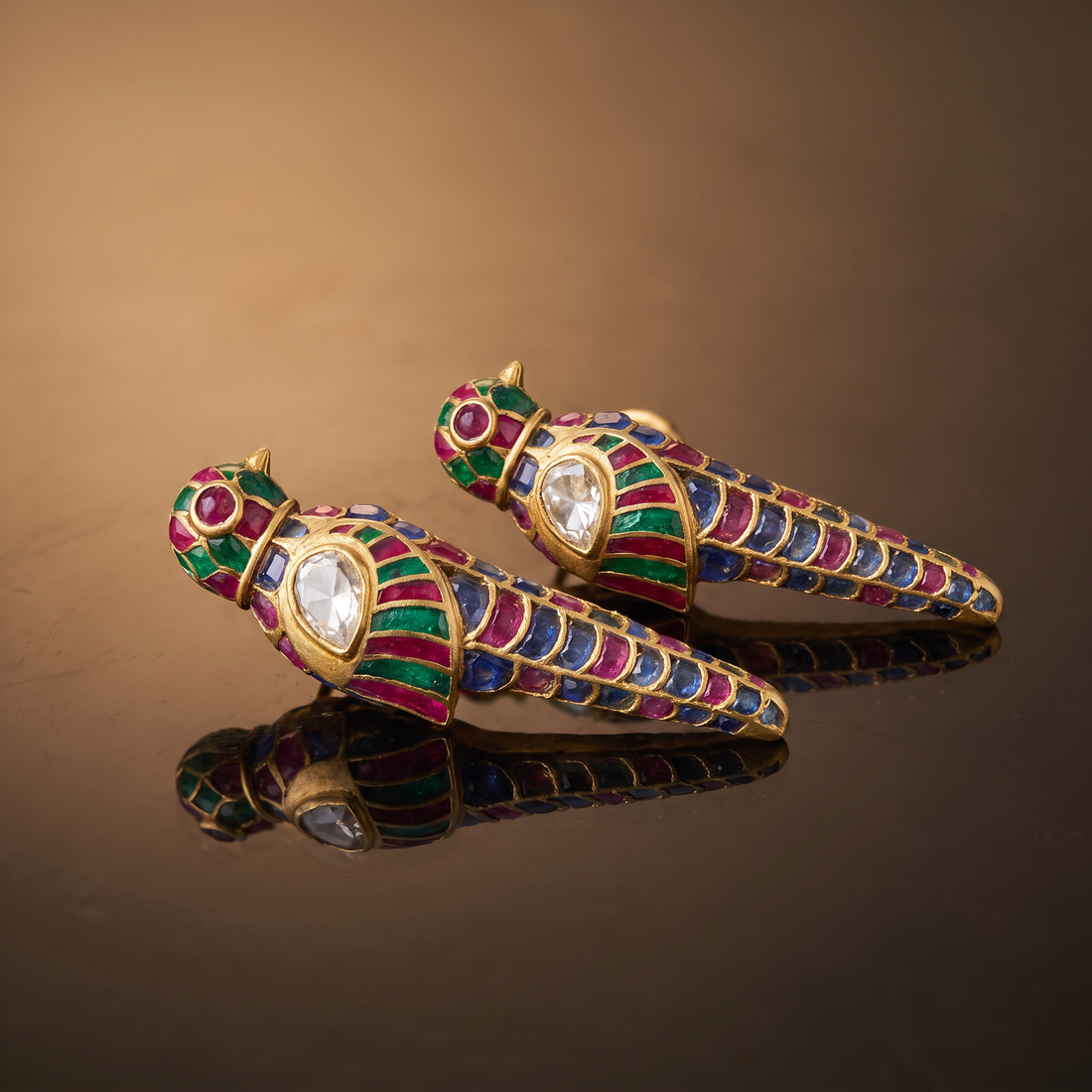 Satrangi Parrot Earrings