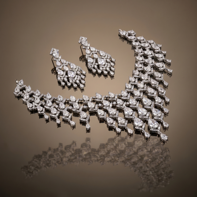 Shamita Regal Ruby Cascade Set