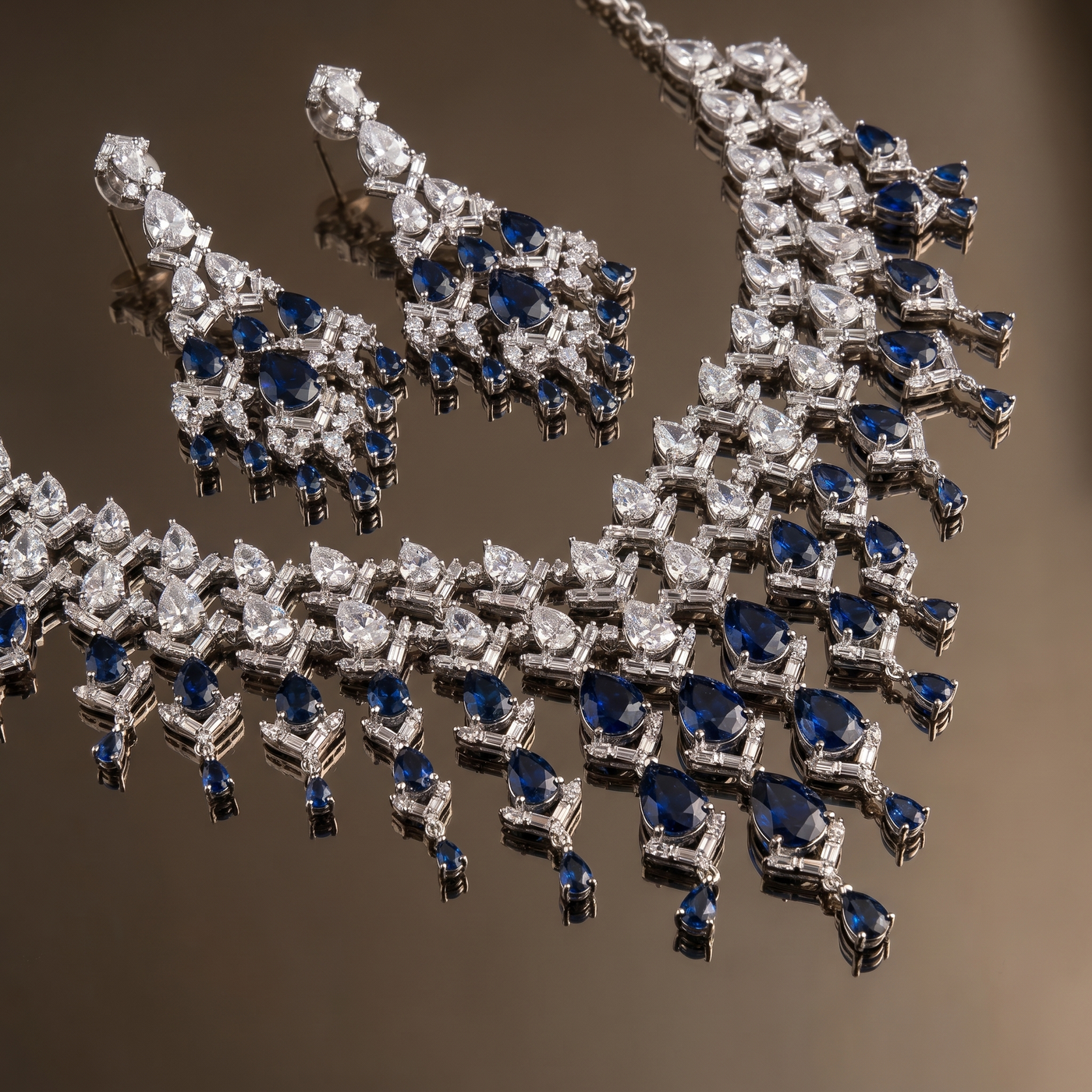 Shamita Regal Ruby Cascade Set