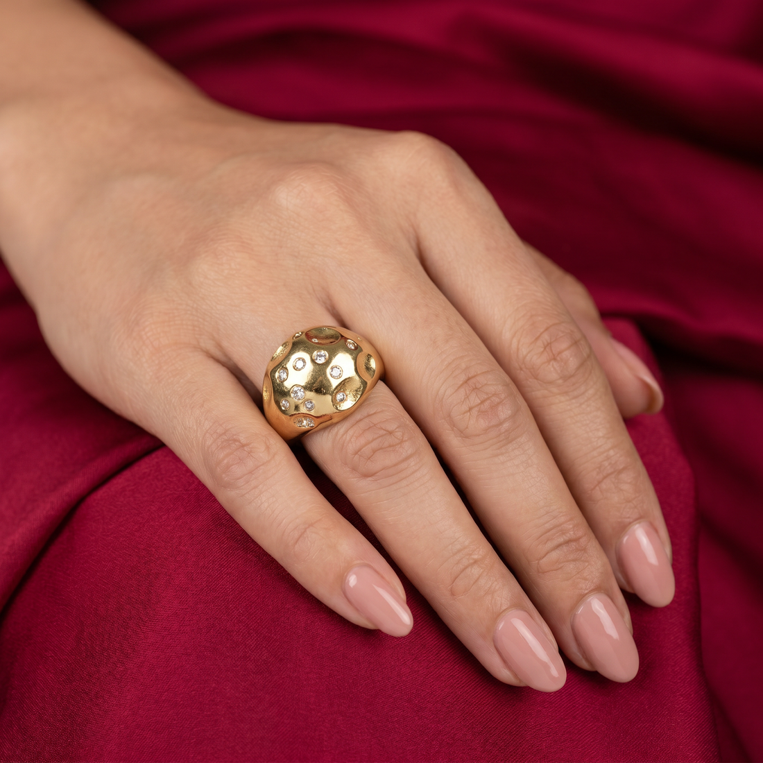 Starry Crystal Ring