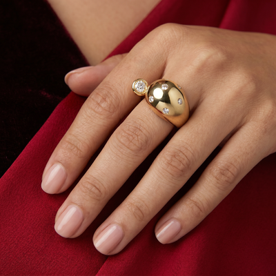 Starry Crystal Ring
