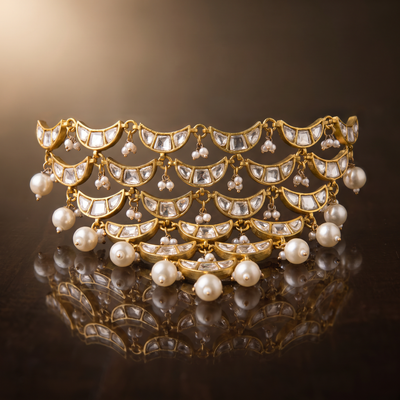 Taani Kundan Pearl Choker Necklace