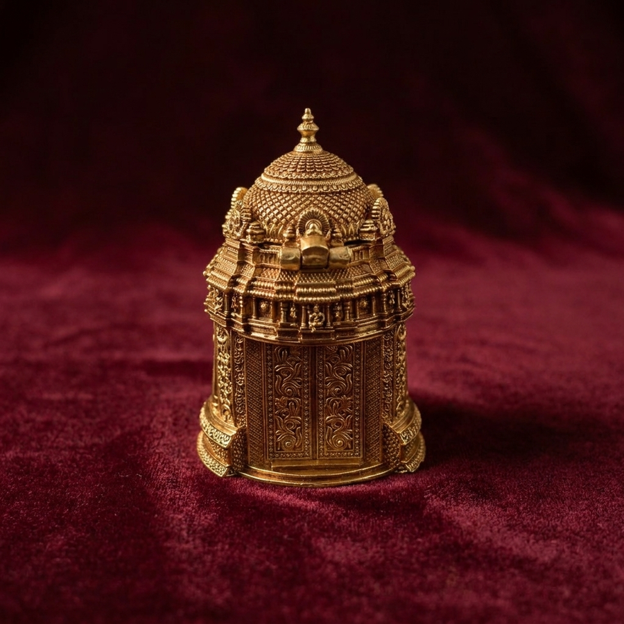 Tarasha Brass Keepsake Box