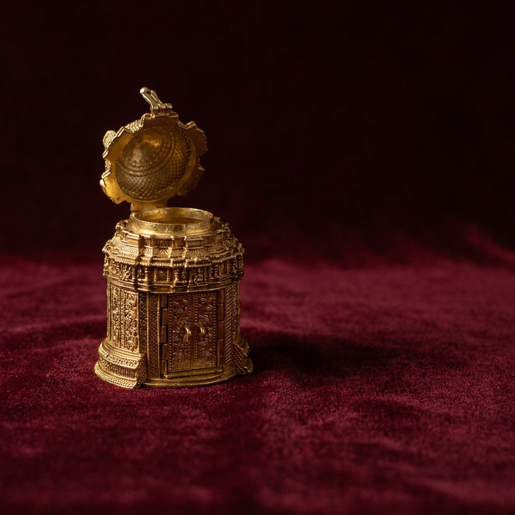 Tarasha Brass Keepsake Box