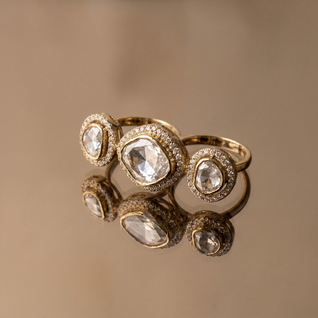 Tarunika Mirror Luxe Ring Set