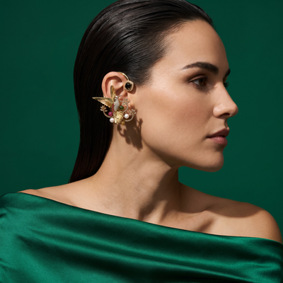 The Hummingbird Ear Cuff -  Multicolor