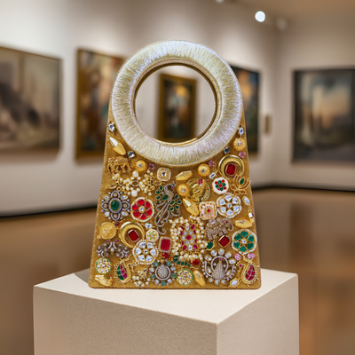 Crown Jewel handheld bag with ornate embellishments – Ozel